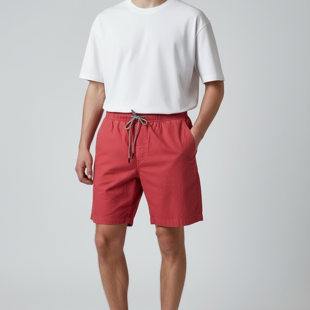 Mens Aeropostale Red Drawstring Shorts - Large